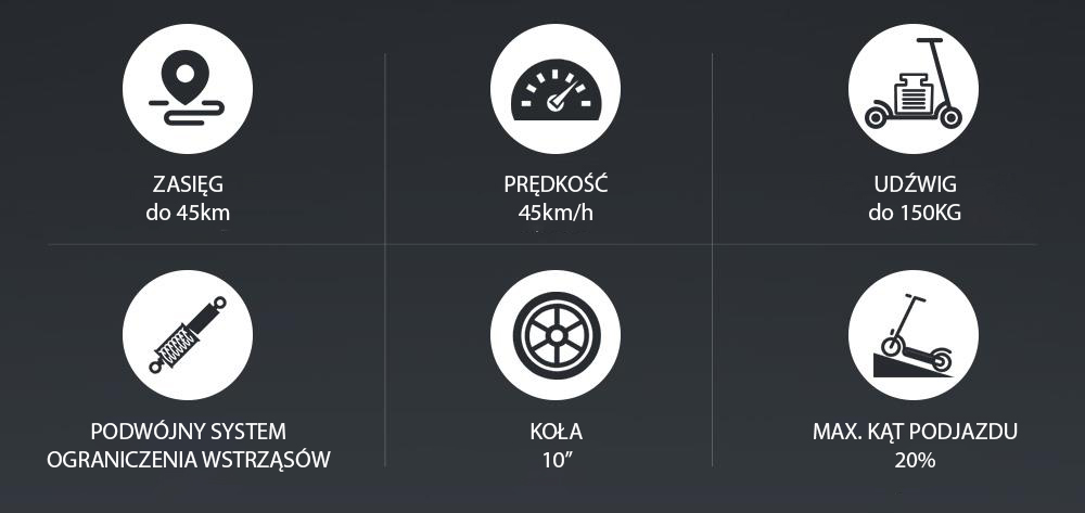 Hulajnoga elektryczna z siedziskiem Kugoo m4